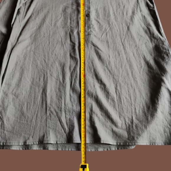 New Cond. Eileen Fisher Organic Cotton Tunic Dress Sage Green  Long Sleeve Mediu - Picture 5 of 7